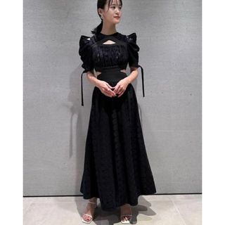 SNIDEL - スナイデル シアーキャミレイヤードニットワンピース ロング