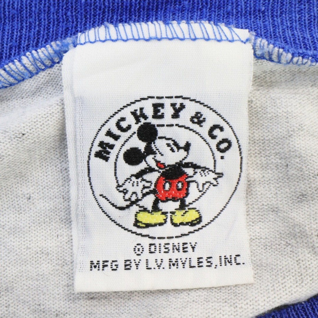 SALE/ 90年代 Disney ディズニー ミッキー 半袖Ｔシャツ シングルステッチ ホワイト (メンズ XL)   O0951