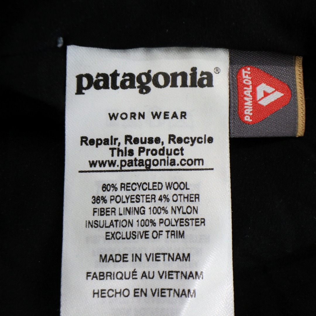 patagonia(パタゴニア)のSALE///// patagonia パタゴニア PRIMALOFT プリマロフト ウール ベスト アウトドア ブラック (レディース M) O9128 レディースのトップス(ベスト/ジレ)の商品写真