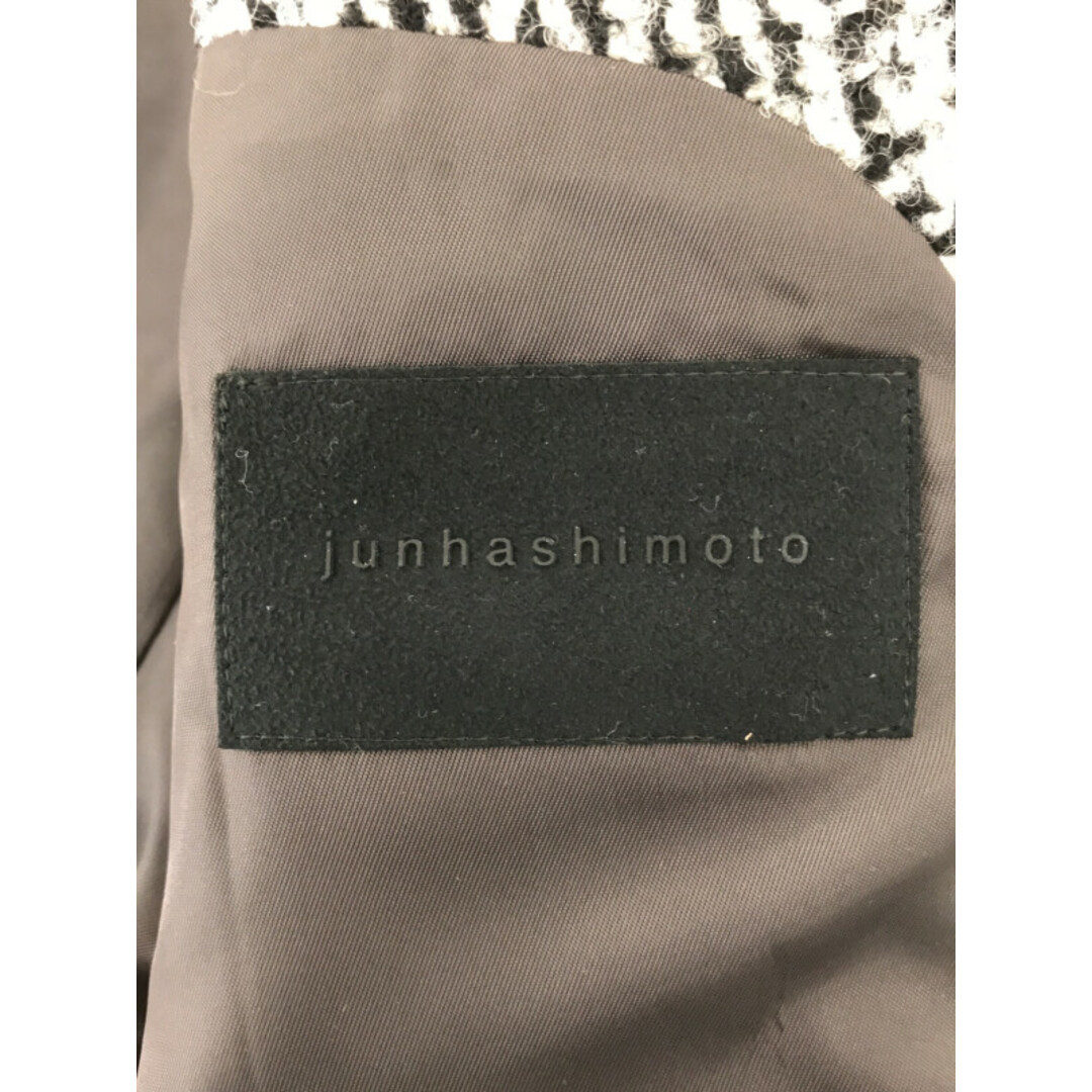 junhashimoto - junhashimoto ジュンハシモト 18AW OMNI JACKET チェック柄ツイードテーラードジャケット ブラック×ホワイト 3の通販 by