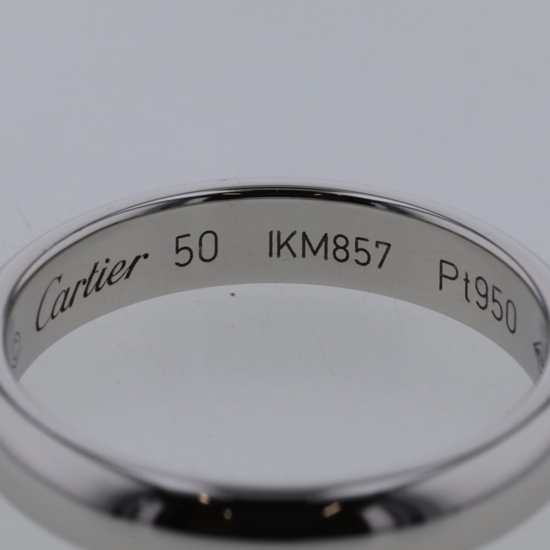 Cartier(カルティエ)のカルティエ リング 指輪 1895 ウェディング 幅約3.5mm B4036700 プラチナPT950 10号 レディース CARTIER 【中古】 K30929698 レディースのアクセサリー(リング(指輪))の商品写真