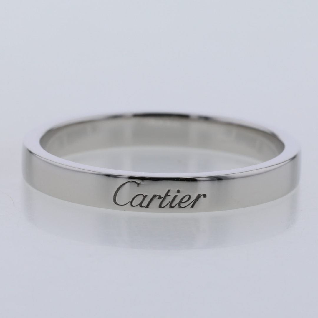 Cartier(カルティエ)のカルティエ リング 指輪 エングレーブド ウェディング プラチナPT950 21号 メンズ CARTIER 【中古】 K30929705 メンズのアクセサリー(リング(指輪))の商品写真