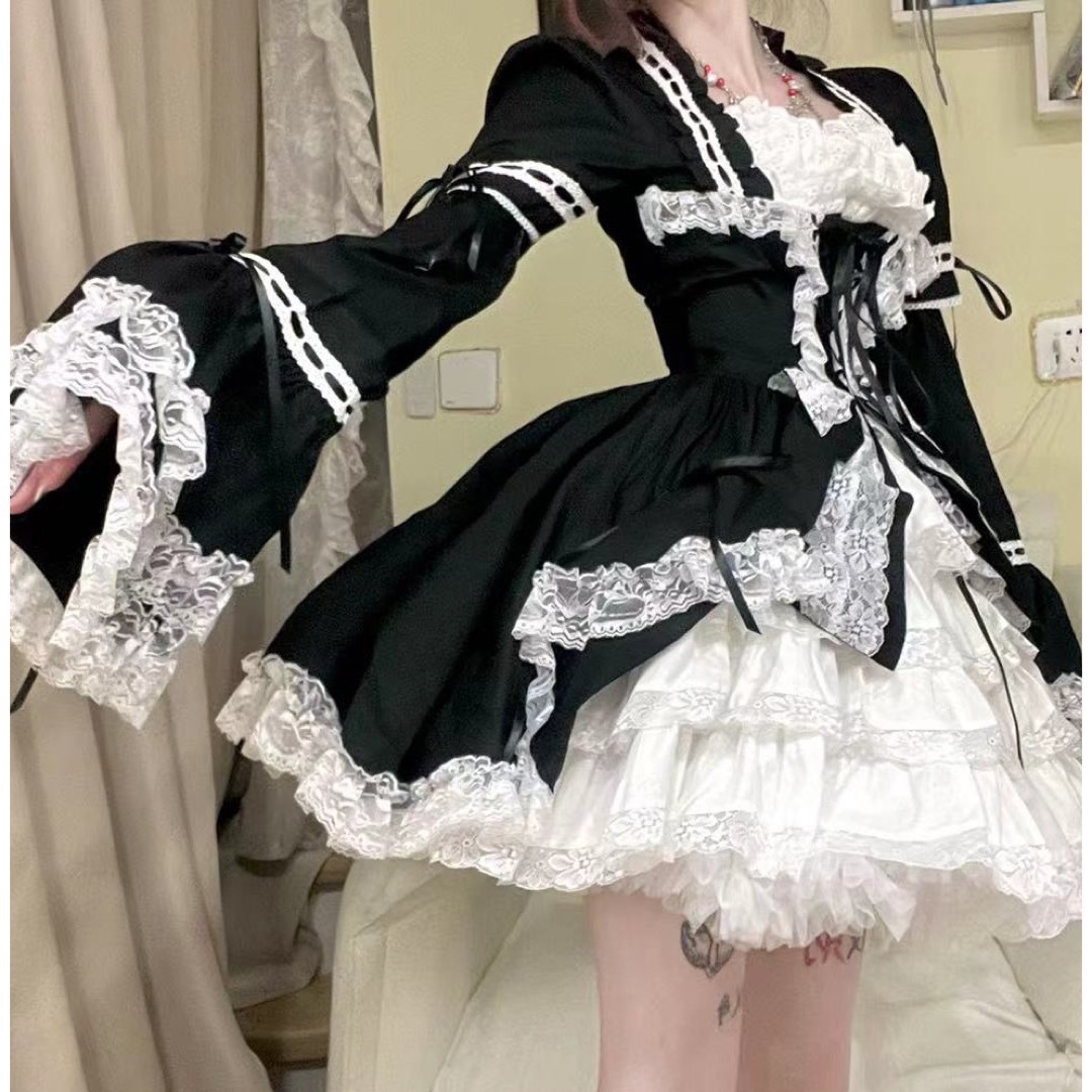 BODYLINE(ボディライン)のゴスロリ　ロリータ　コスプレ レディースのワンピース(ひざ丈ワンピース)の商品写真