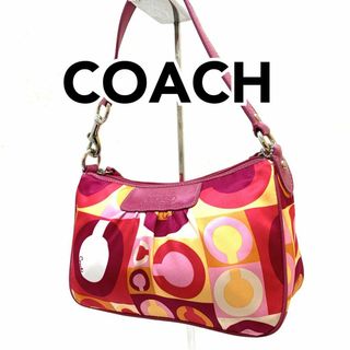 コーチ(COACH)の【未使用保管タグ付き】COACH コーチ ミニバッグ マルチカラー YJ6(ハンドバッグ)