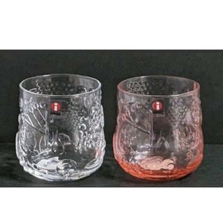 イッタラ(iittala)のイッタラ フルッタ タンブラー   クリア サーモンピンク  2個セット(タンブラー)