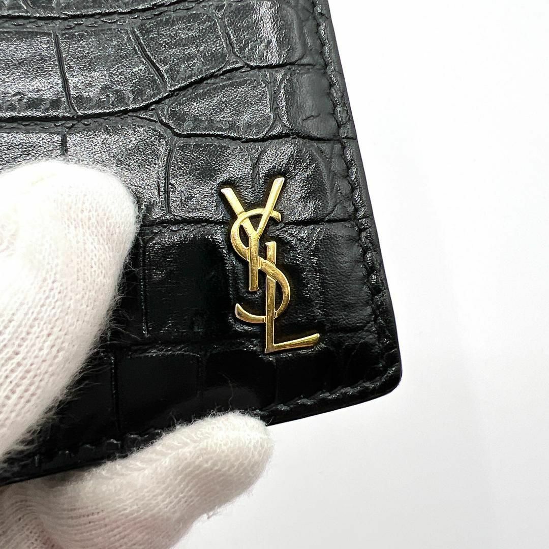 ◇サンローランパリ◇ART607746/YSLロゴ/クロコ型押し/財布/ブランド- ◇サンローランパリ◇ART607746/YSLロゴ/クロコ型押し/財布/ブランド-