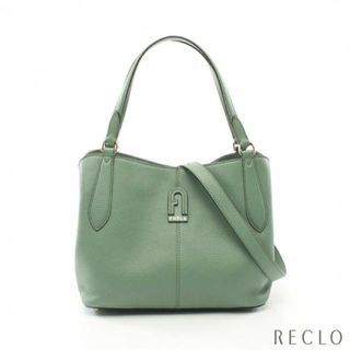 フルラ(Furla)のDAFNE ダフネ ハンドバッグ レザー ライトグリーン 2WAY(ハンドバッグ)