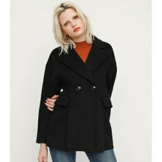 スライ(SLY)のSLY OVER A LINE HALF COAT ハーフ コート ウール 美品(チェスターコート)