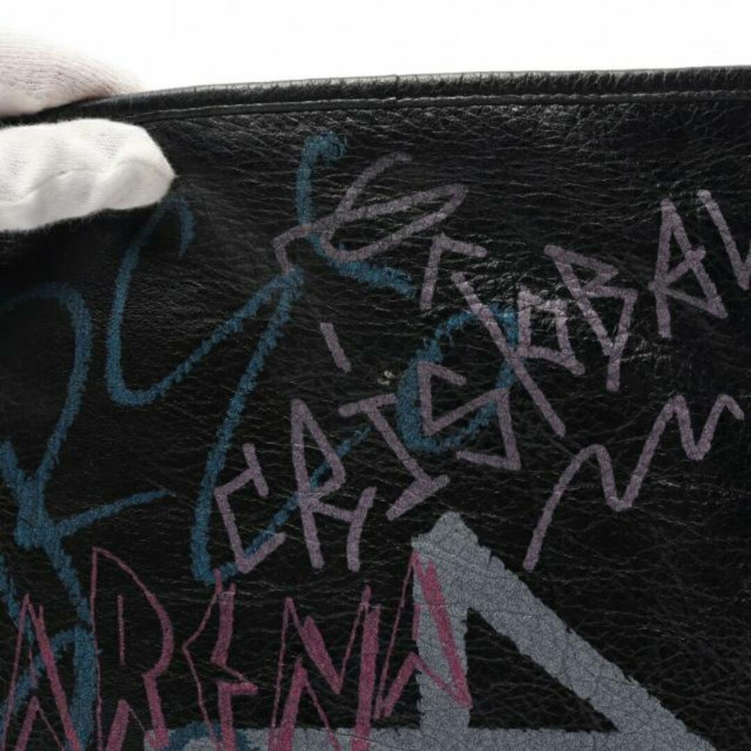 Balenciaga(バレンシアガ)のグラフィティ バザール クラッチバッグ レザー ブラック マルチカラー レディースのバッグ(クラッチバッグ)の商品写真