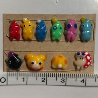 ニンテンドウ(任天堂)のネイルパーツ　ピクミン　オッチン　チャッピー(デコパーツ)