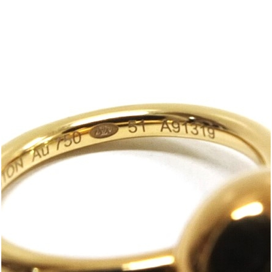 LOUIS VUITTON(ルイヴィトン)のLOUIS VUITTON ルイヴィトン バーグB ブロッサム リング 750 ダイヤモンド Q9M02D ゴールド モノグラム ボール 指輪【中古】JA-17924 レディースのアクセサリー(リング(指輪))の商品写真