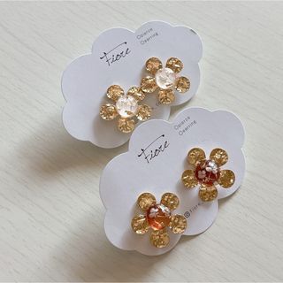 メタルフラワーピアス(ピアス)