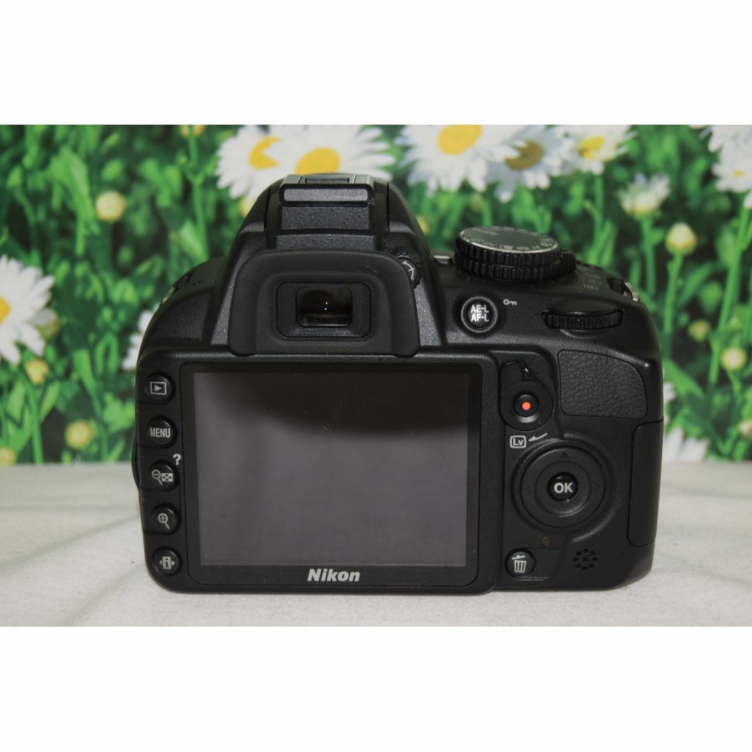 Nikon(ニコン)の【美品】Nikon D3100 ダブルズームキット❤スマホへ転送可能❤ スマホ/家電/カメラのカメラ(デジタル一眼)の商品写真