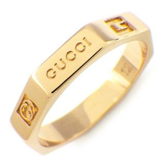 グッチ(Gucci)の グッチ GUCCI リング オクタゴナル GG ロゴ アイコン K18PG 11.5号 / #12 【中古】(リング(指輪))