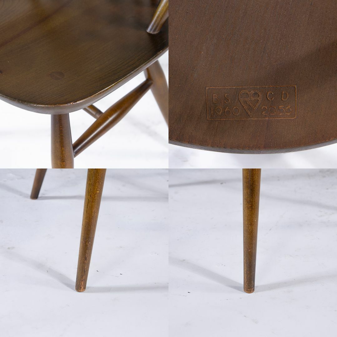 アーコール ダイニングチェア ERCOL フープバックチェア エルム材 英国