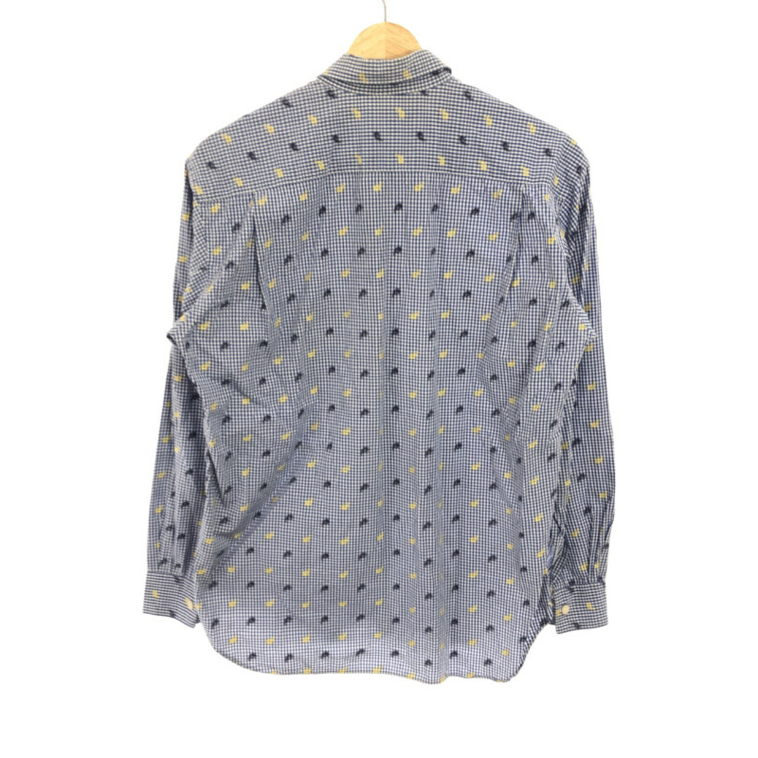 COMME des GARCONS SHIRT コムデギャルソンシャツ 13SS ペイズリーパッチワークシャツ ブルー XS