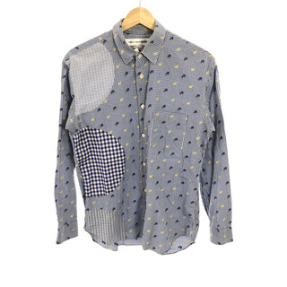コムデギャルソン(COMME des GARCONS)のCOMME des GARCONS SHIRT コムデギャルソンシャツ 13SS ペイズリーパッチワークシャツ ブルー XS(シャツ)