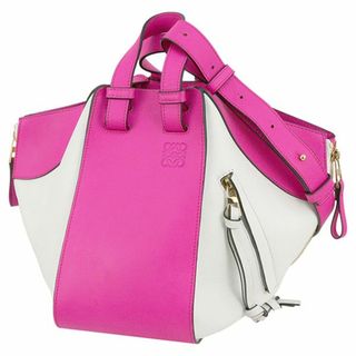 ロエベ(LOEWE)のロエベ バッグ レディース 2WAY ハンモック ピンク ホワイト 新品 1252(ショルダーバッグ)