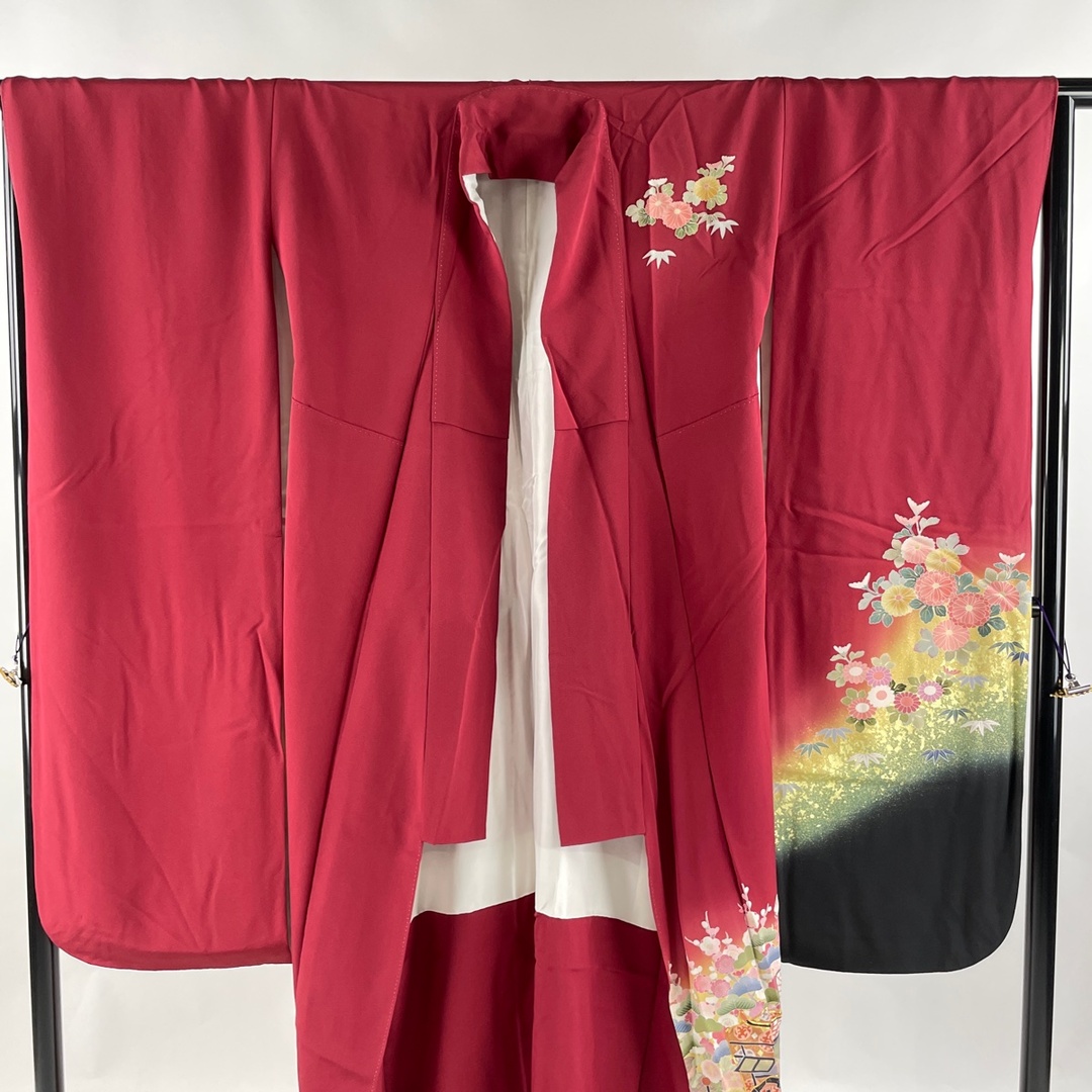 振袖 身丈167cm 裄丈66.5cm 正絹 名品 【中古】