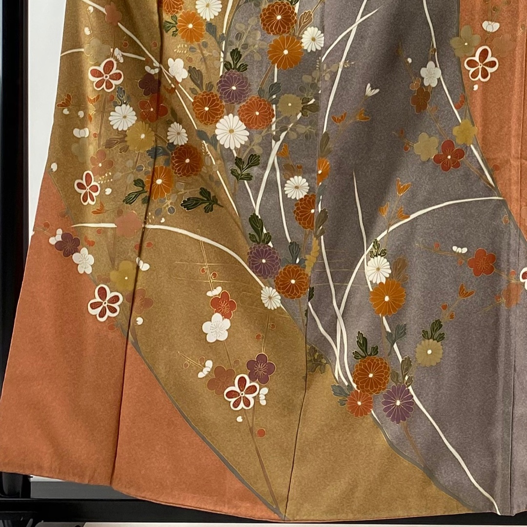 訪問着 身丈156cm 裄丈62cm 正絹 美品 秀品 【中古】