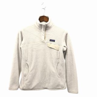 パタゴニア(patagonia)のSALE// patagonia パタゴニア リツール スナップT POLARTEC フリースジャケット アウトドア キャンプ ホワイト (レディース M) O9162(その他)