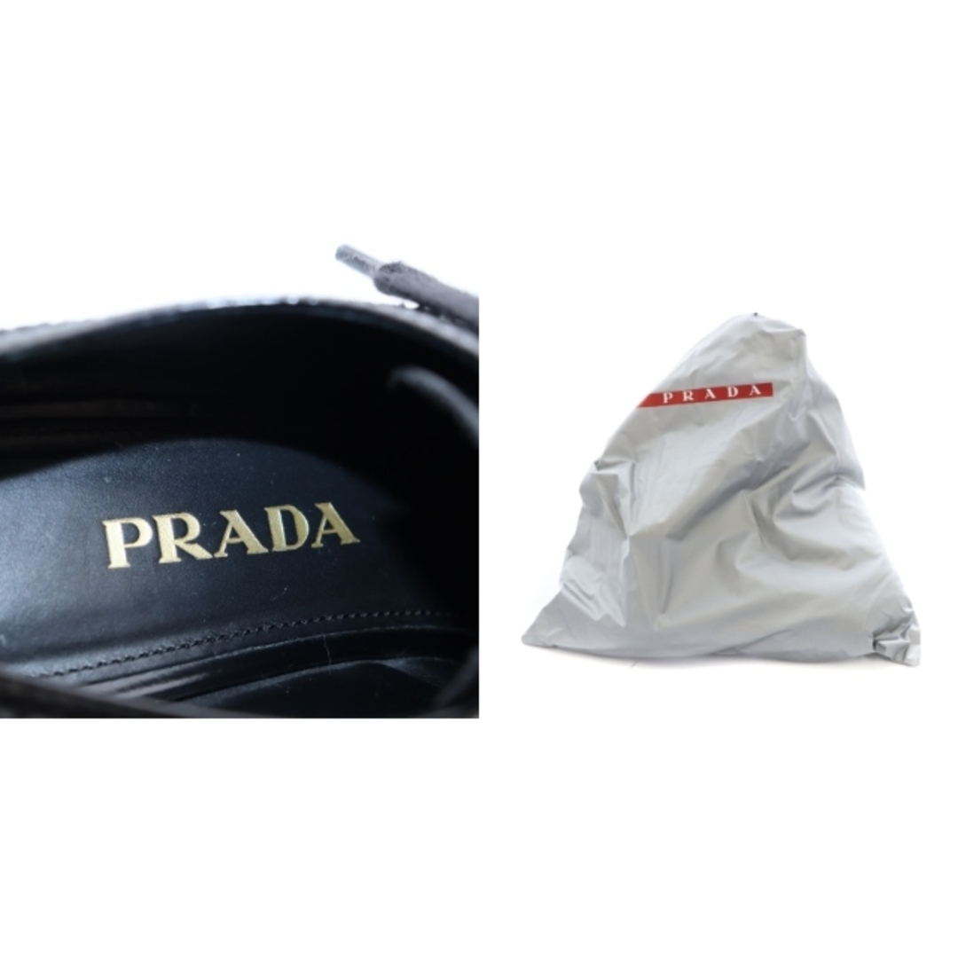 PRADA(プラダ)のプラダ プラットフォームシューズ ローファー レザー ウィングチップ 34.5 レディースの靴/シューズ(ローファー/革靴)の商品写真