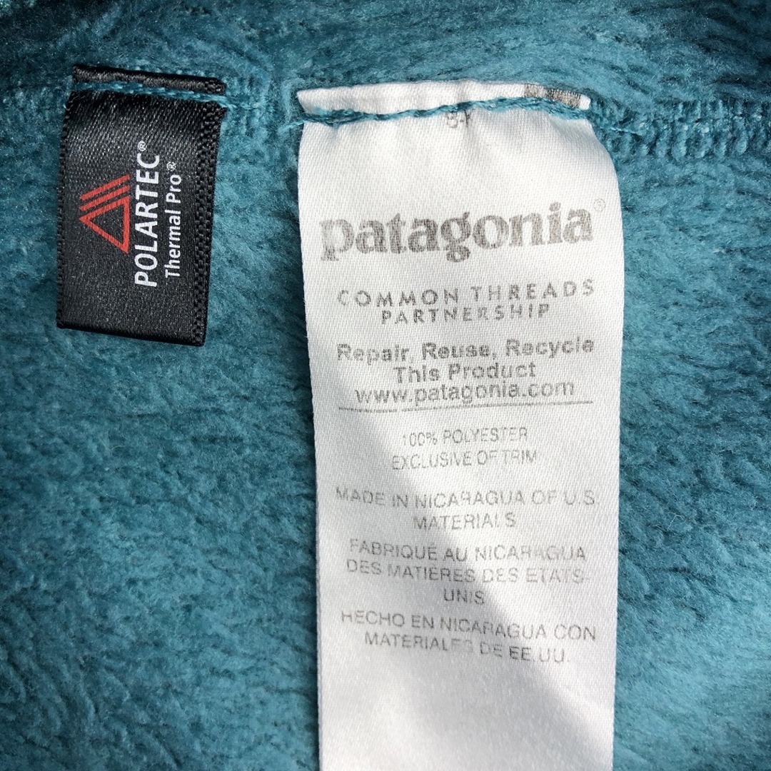 patagonia(パタゴニア)のSALE///// patagonia パタゴニア POLARTEC スナップＴ フリースジャケット アウトドア ターコイズブルー (レディース S) O9182 レディースのジャケット/アウター(その他)の商品写真