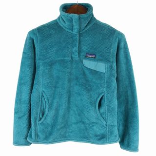 パタゴニア(patagonia)のSALE///// patagonia パタゴニア POLARTEC スナップＴ フリースジャケット アウトドア ターコイズブルー (レディース S) O9182(その他)