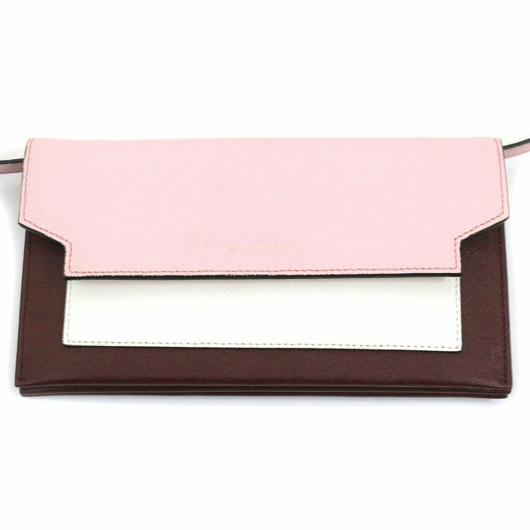 Marni - MARNI マルニ 19SS サフィアーノレザーショルダーウォレット
