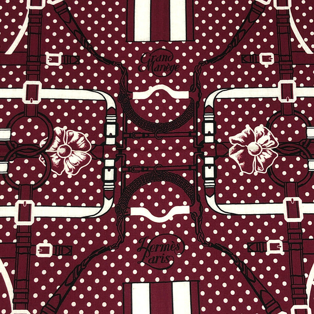 HERMES エルメス シルク カシミア スカーフ カレ140 Grand Manege Bandana Love グランマネージュ バンダナラブ 大調教術 正規品 / 32419