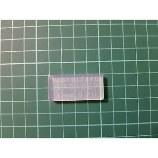 ネイルパーツモールド2(ナンバー/数字)シリコンモールド/クラフト用UVレジン(ネイル用品)