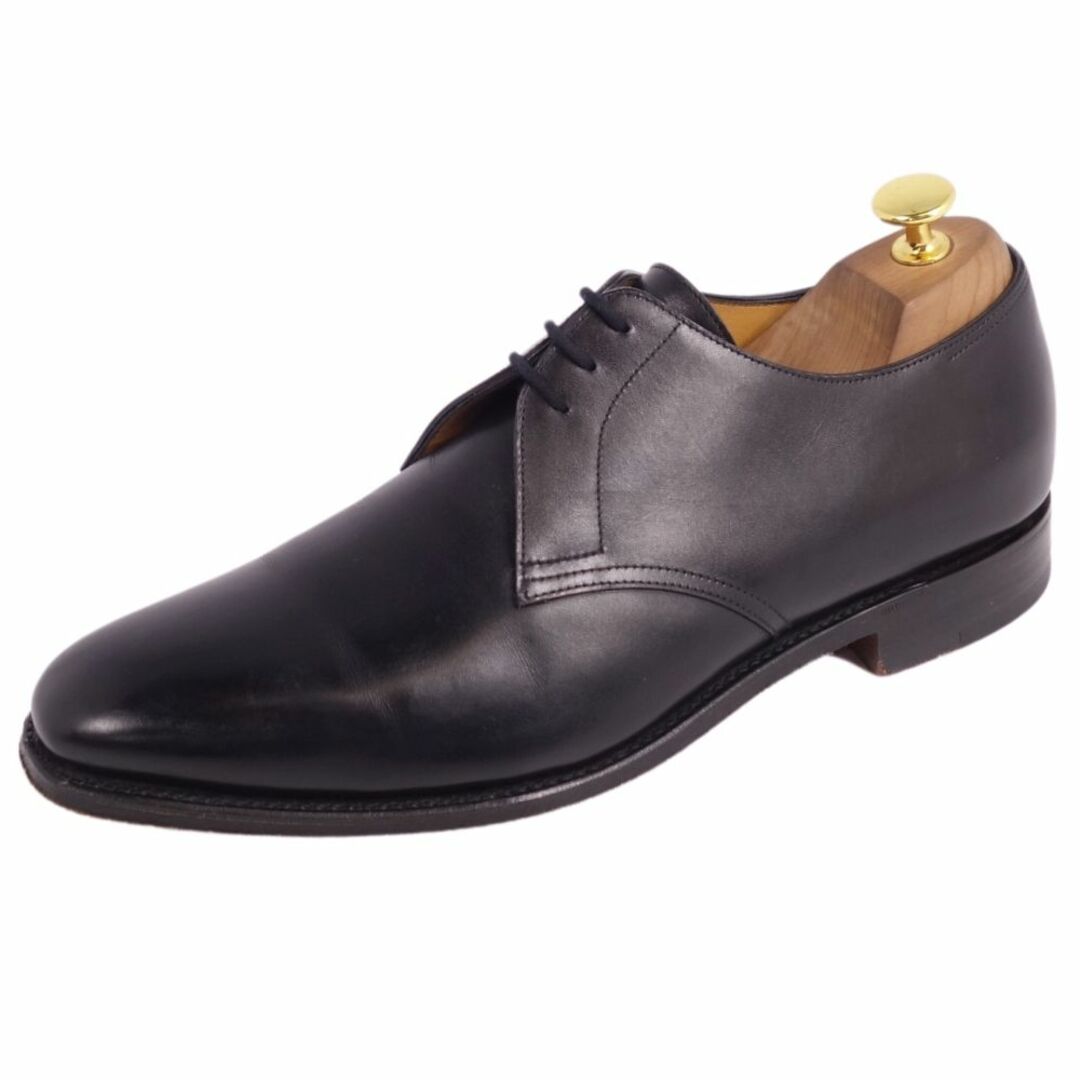 美品 ジョンロブ JOHN LOBB レザーシューズ perrier ペリエ ダービーシューズ カーフレザー 革靴 メンズ イングランド製 7 1/2(26cm相当) ブラック