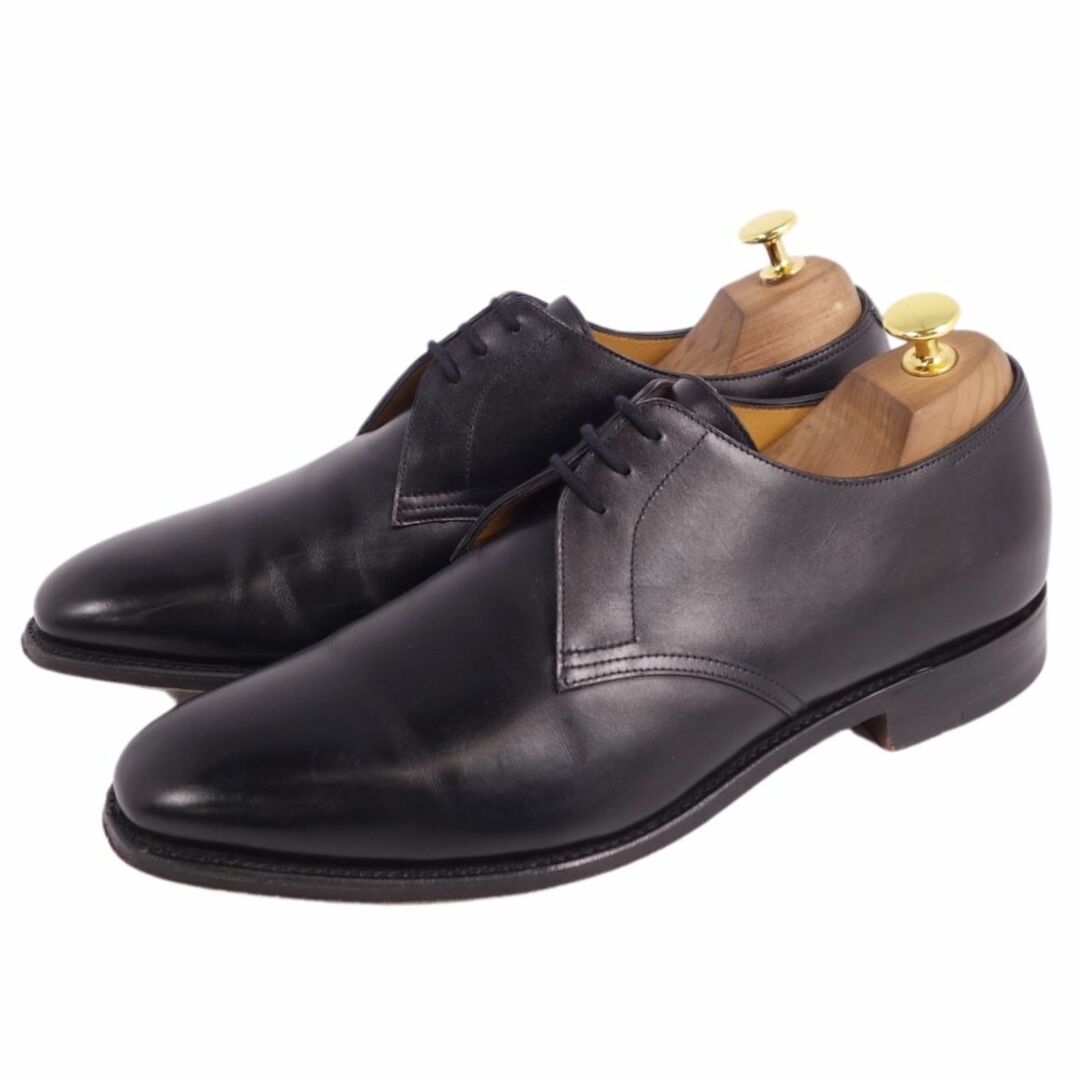 美品 ジョンロブ JOHN LOBB レザーシューズ perrier ペリエ ダービーシューズ カーフレザー 革靴 メンズ イングランド製 7 1/2(26cm相当) ブラック