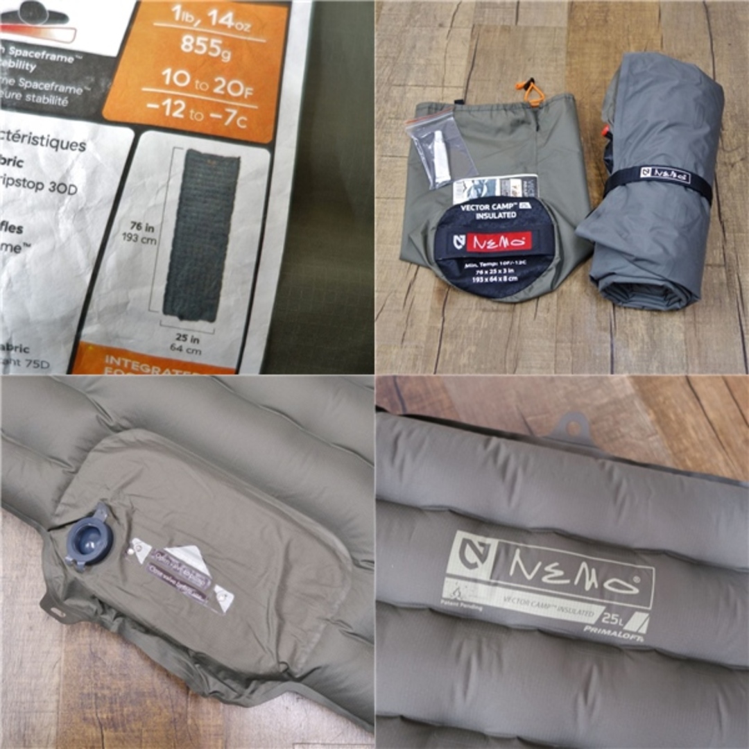 ニーモ NEMO VECTOR CAMP INSULATED 25L インフレータブル ニーモ NEMO VECTOR CAMP INSULATED 25L インフレータブル