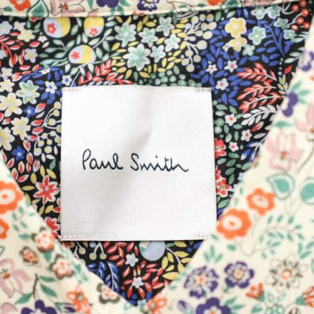 Paul Smith - ポールスミス 17AW シャツ ブラウス 花柄 長袖 44L 白 緑