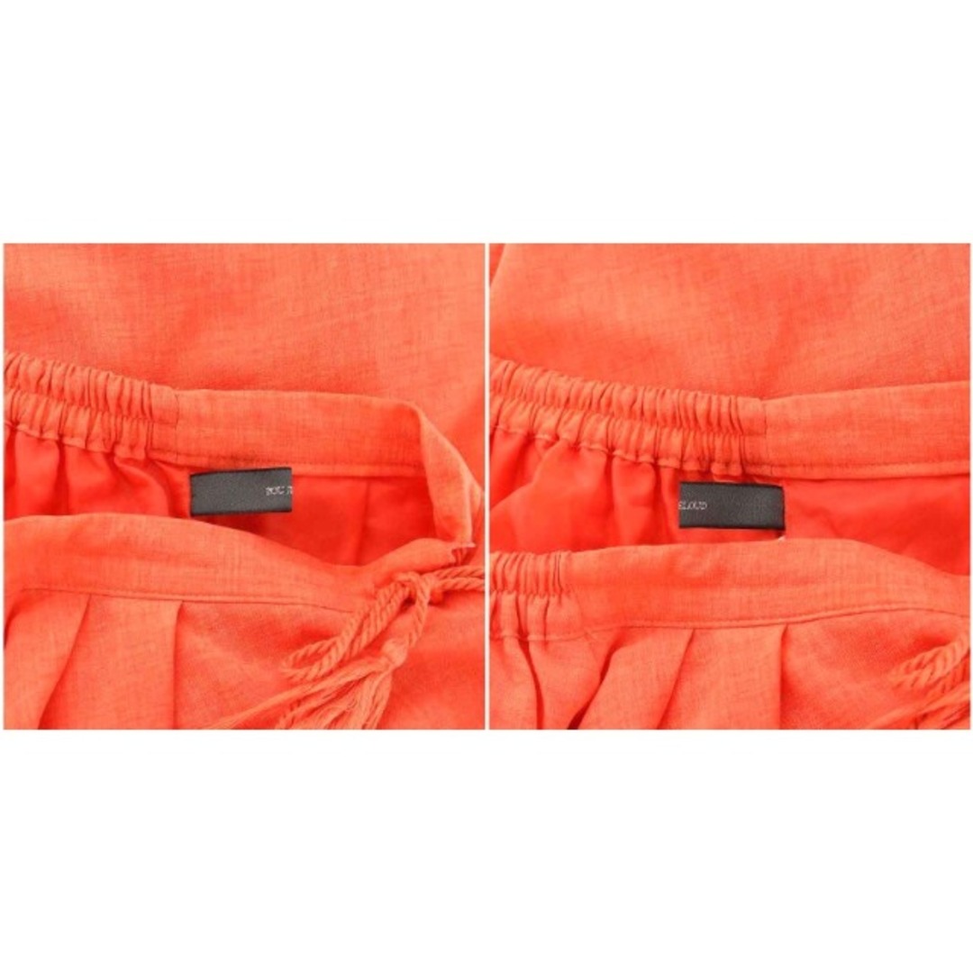 Bou Jeloud(ブージュルード)のブージュルード 麻ライクローンカラーフレアSK スカート 38 M オレンジ レディースのスカート(ロングスカート)の商品写真