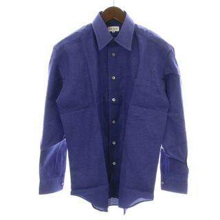 ポールスミス(Paul Smith)のPAUL SMITH シャツ カジュアルシャツ 長袖 ボーダー M 紺 ネイビー(シャツ)