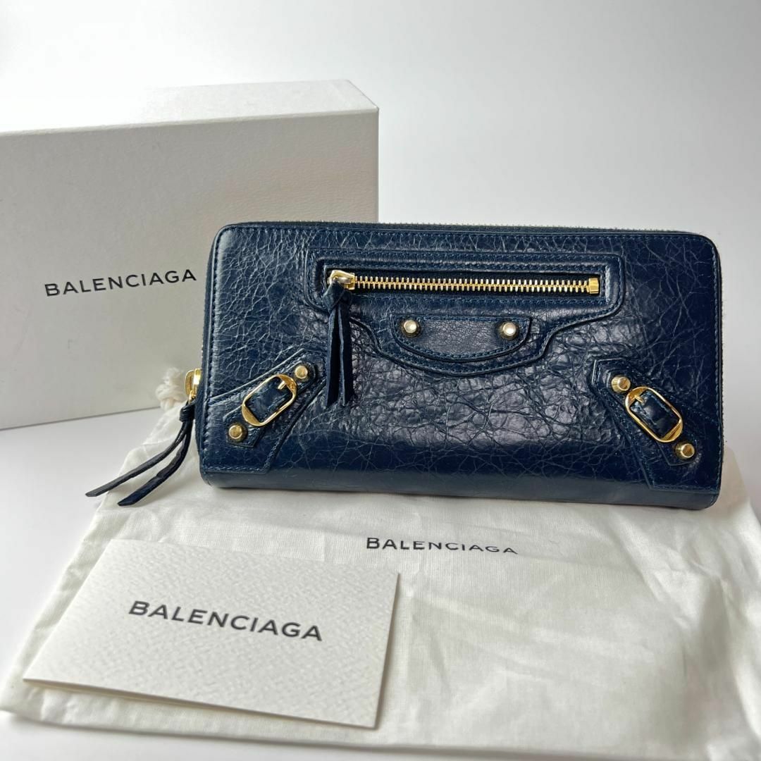 美品 バレンシアガ BALENCIAGA クラシック ラウンドファスナー 長財布AYの全商品