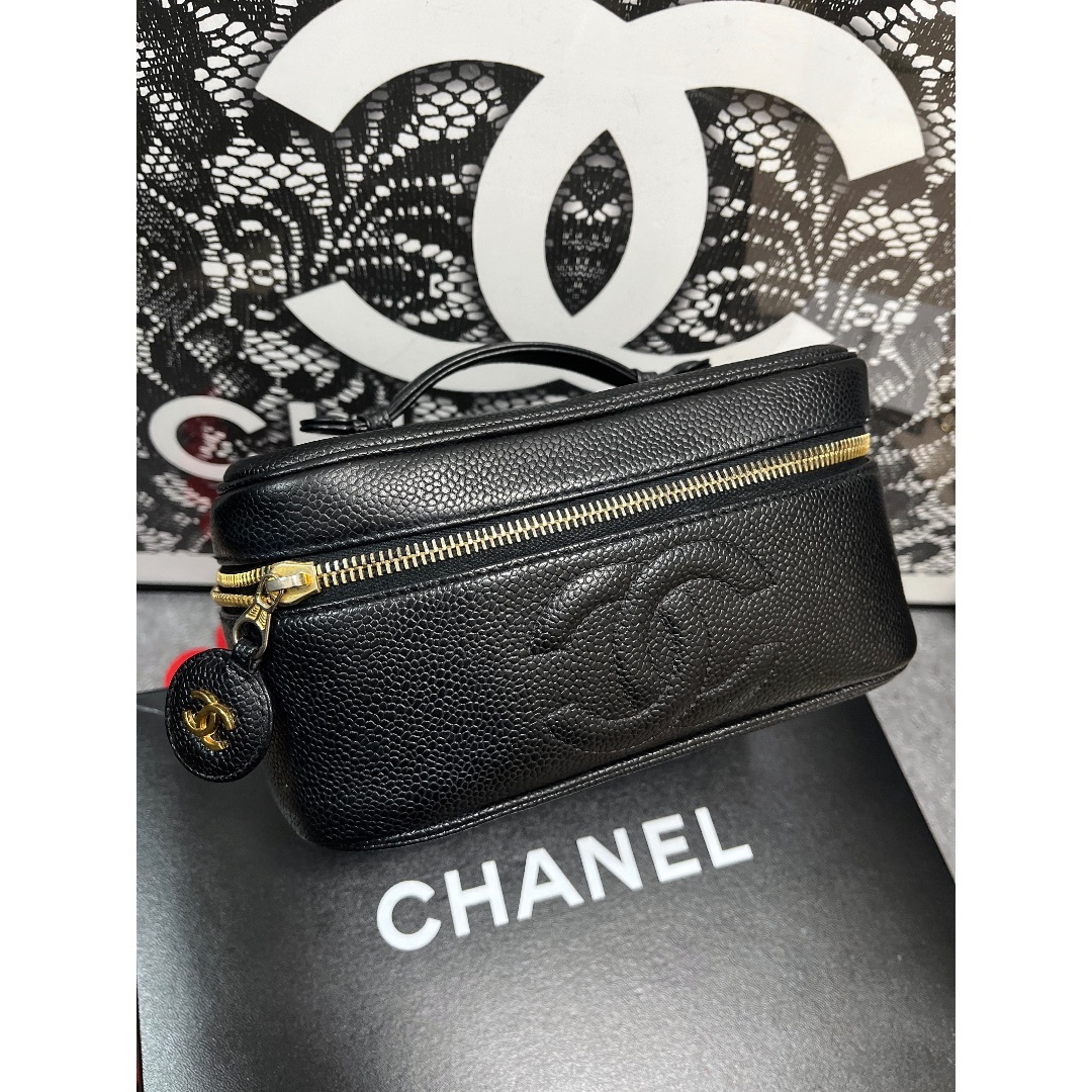 ◆◇ 超美品 CHANEL ★ シャネル バニティ ヴァニティ キャビアスキン