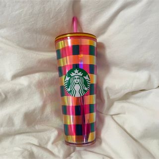 スターバックス(Starbucks)の【新品】スタバ　ハワイ　コールドタンブラー　日本未発売　ベンティサイズ　チェック(タンブラー)