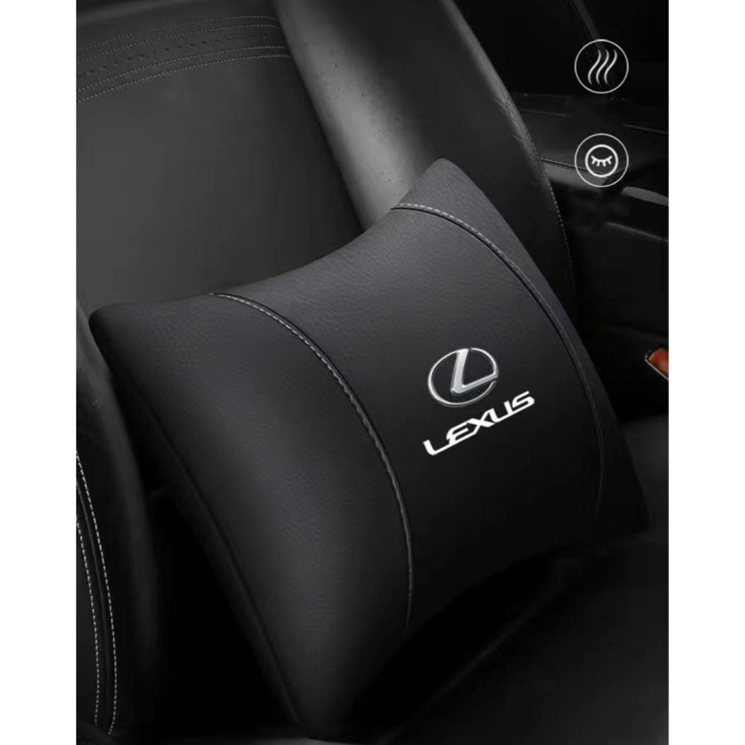 LEXUS車用 ネックパッド   車載クッション　車シートクッション 自動車/バイクの自動車(車内アクセサリ)の商品写真