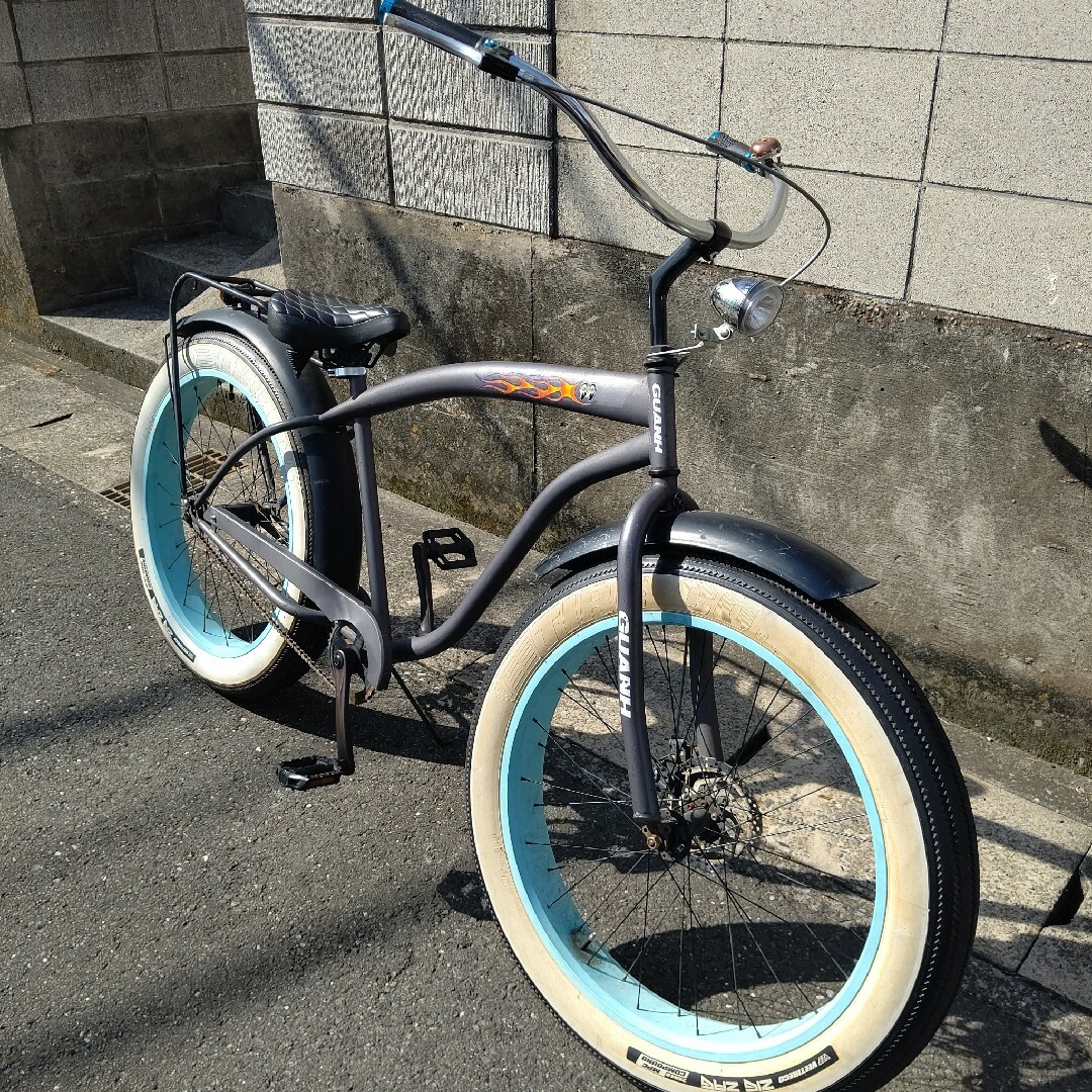 自転車本体ビーチクルーザー、ファットバイク      ２６×４:０