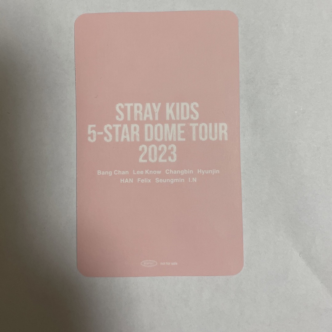 Stray Kids(ストレイキッズ)のstraykids スキズ 東京ドーム 会場限定 トレカ 28日 ヒョンジン エンタメ/ホビーのCD(K-POP/アジア)の商品写真