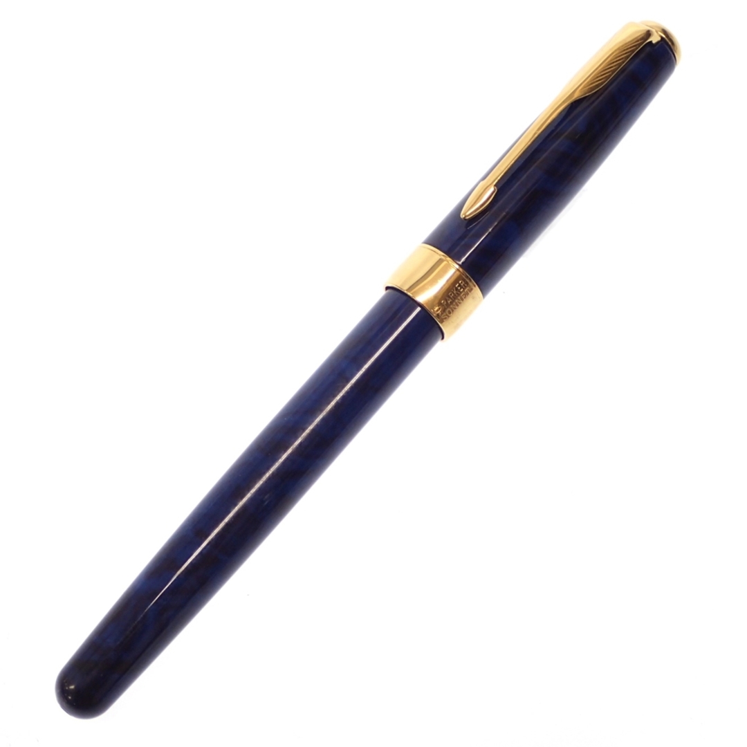 Parker(パーカー)のパーカー 万年筆 ソネット ペン先18K750 青×ゴールド【AFI10】 インテリア/住まい/日用品の文房具(ペン/マーカー)の商品写真