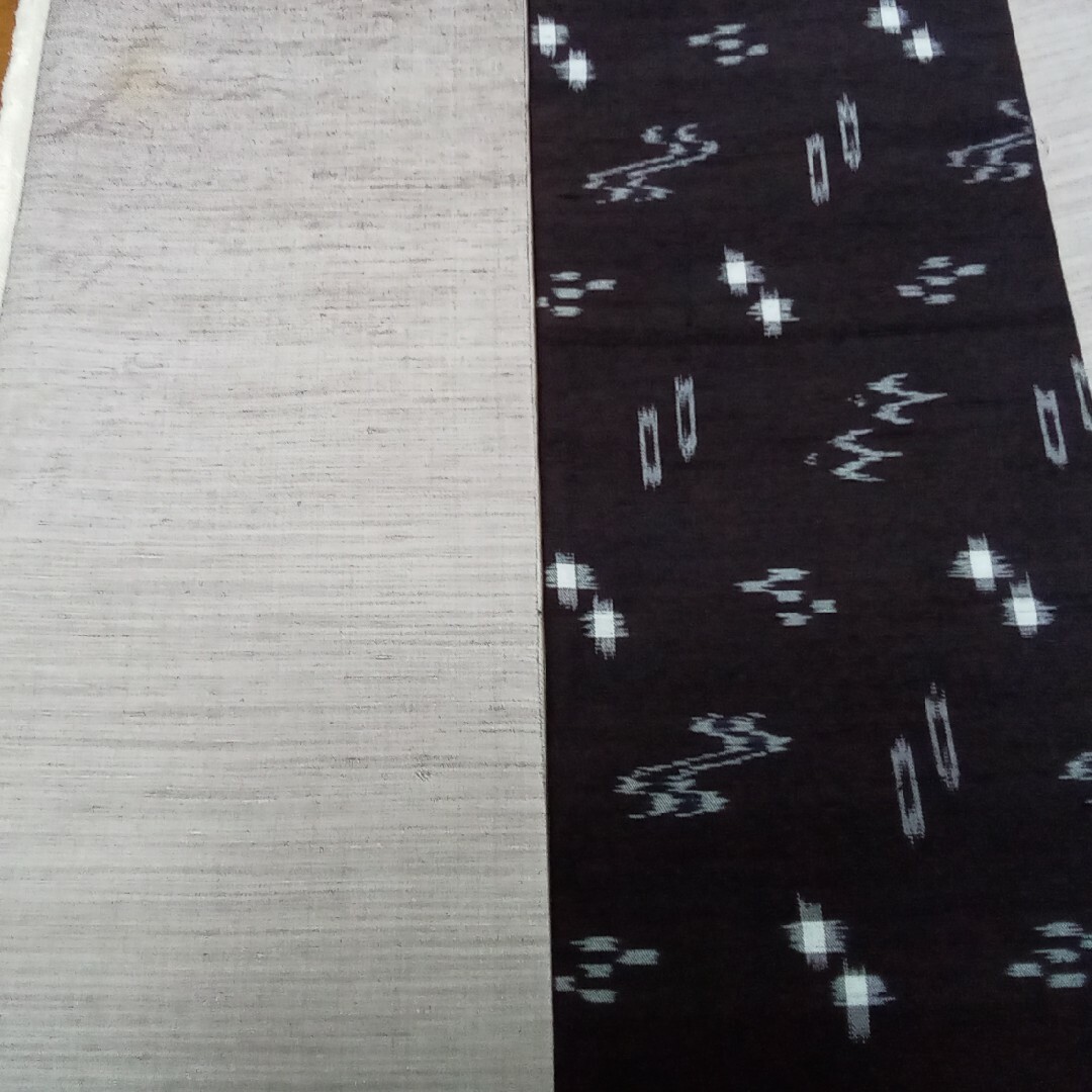 No.1305正絹紬　半幅帯兵児帯☆ハンドメイド レディースの水着/浴衣(帯)の商品写真
