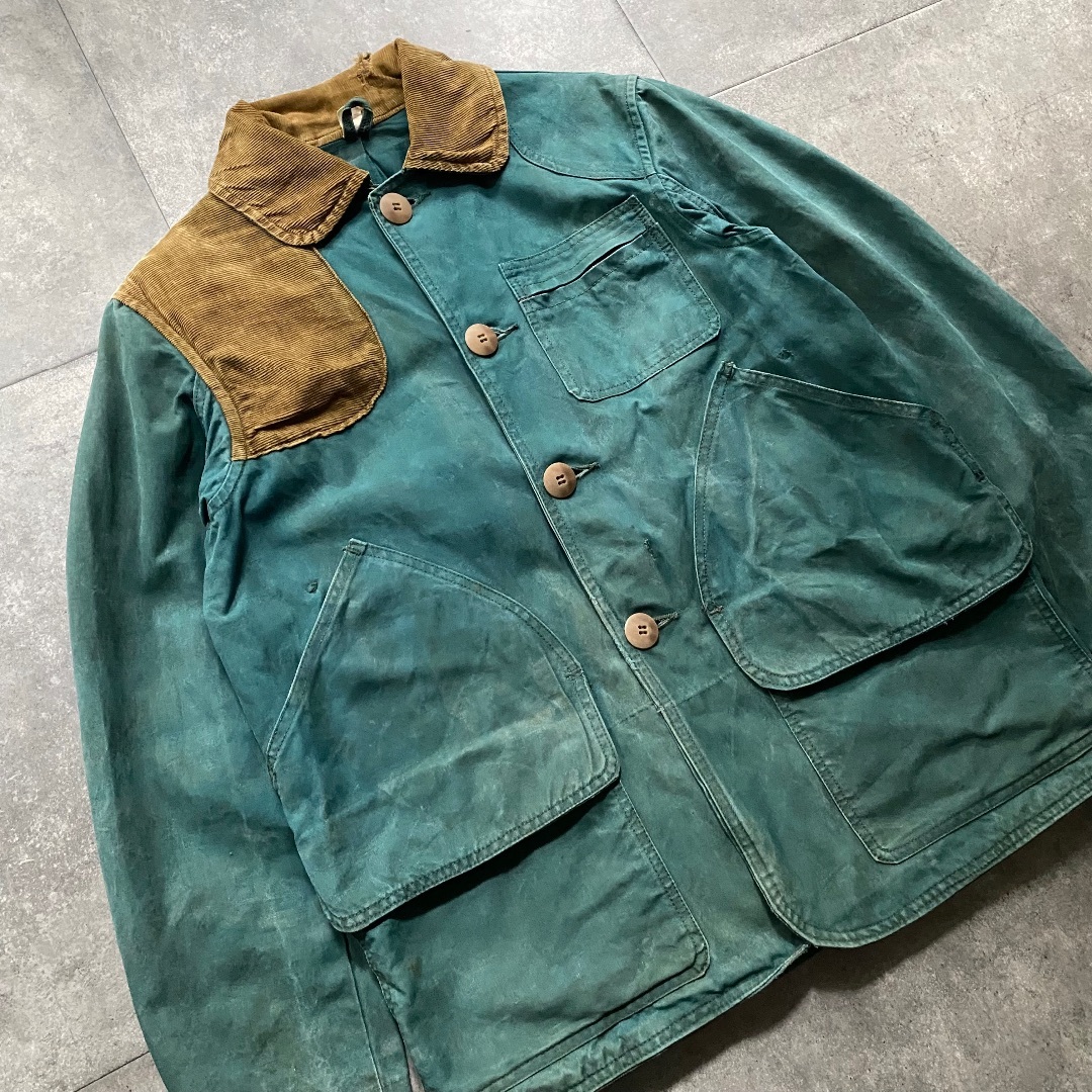 60s フィールドコート/ハンティングジャケット USA製 グリーン メンズのジャケット/アウター(カバーオール)の商品写真
