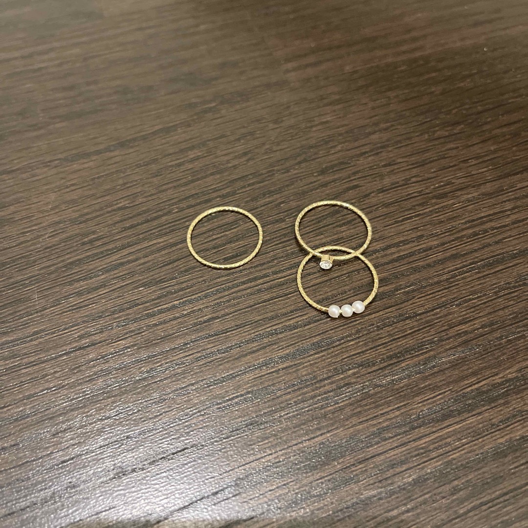 新品★指輪3本セット レディースのアクセサリー(リング(指輪))の商品写真