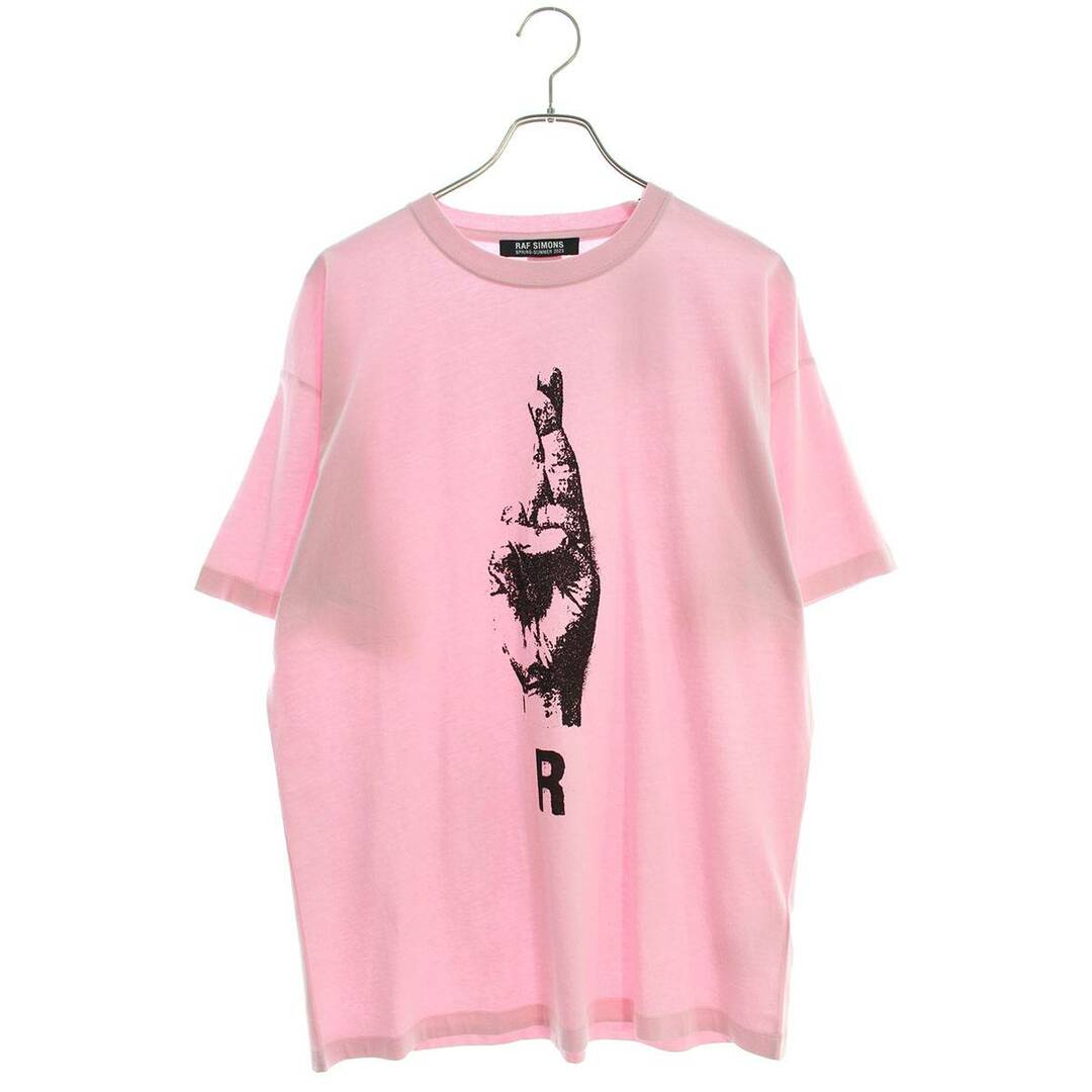 RAF SIMONS(ラフシモンズ)のラフシモンズ  23SS  OVERSIZED T-SHIRT WITH HAND SIGN PRINT 231-M119 オーバーサイズハンドサインプリントTシャツ メンズ S メンズのトップス(Tシャツ/カットソー(半袖/袖なし))の商品写真