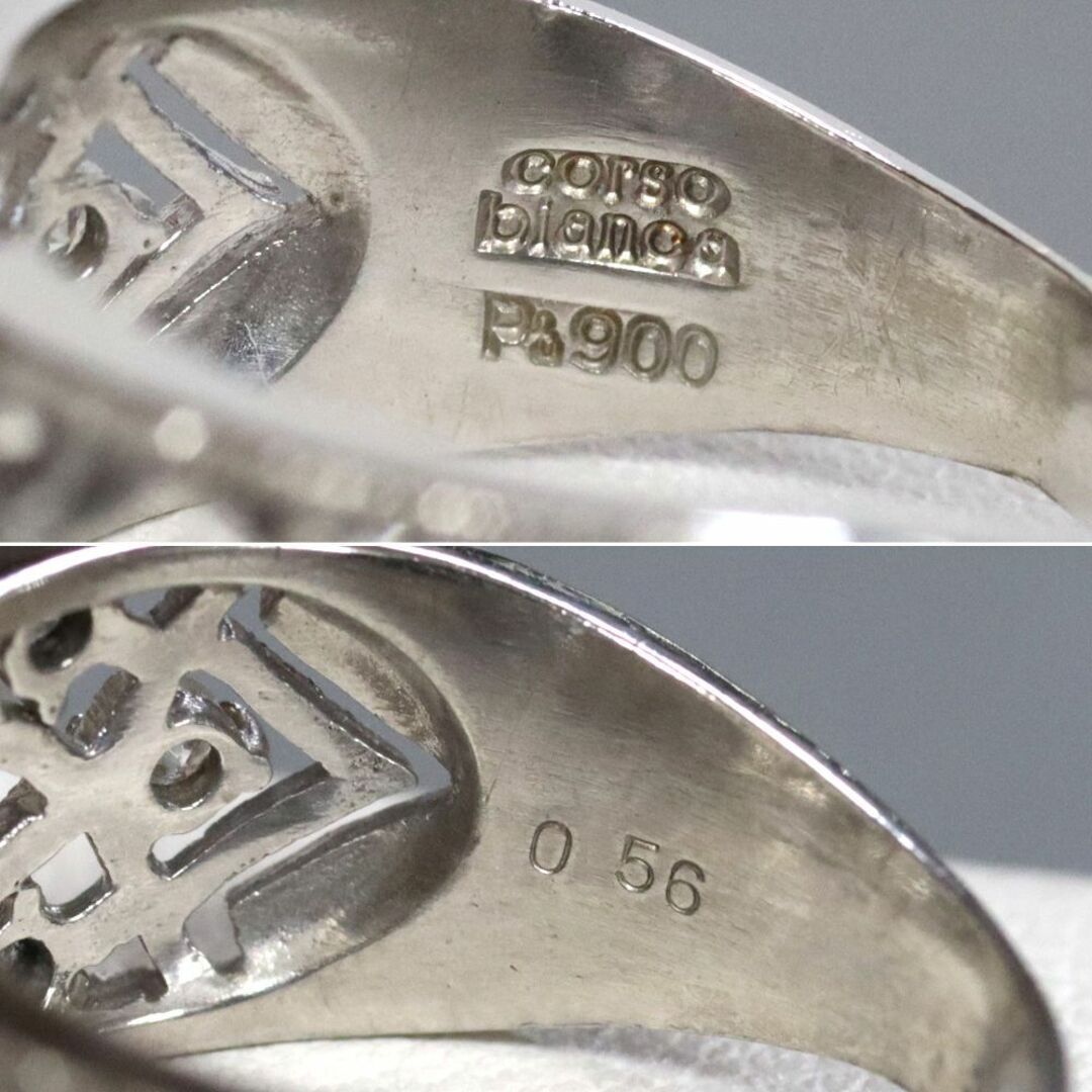 Pt900ダイヤモンドリング D0.56 9.0g #14 レディースのアクセサリー(リング(指輪))の商品写真