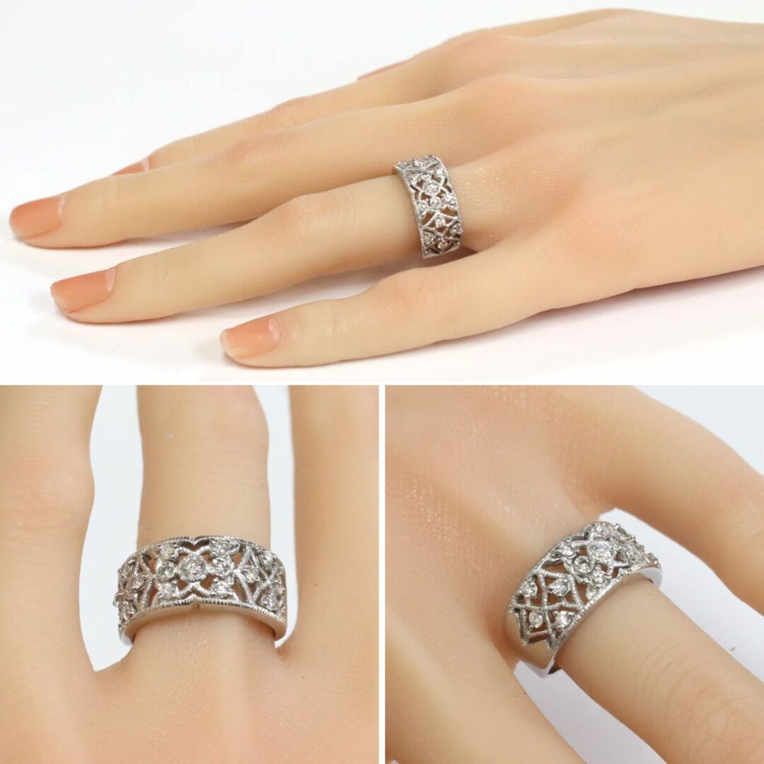 Pt900ダイヤモンドリング D0.56 9.0g #14 レディースのアクセサリー(リング(指輪))の商品写真